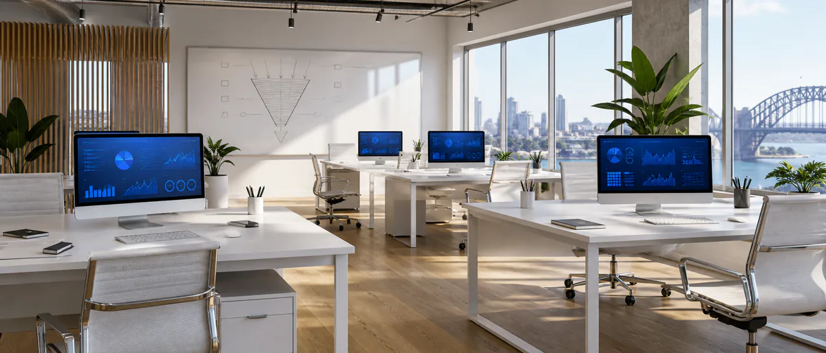 The Elite Marketing studio floor, Sydney